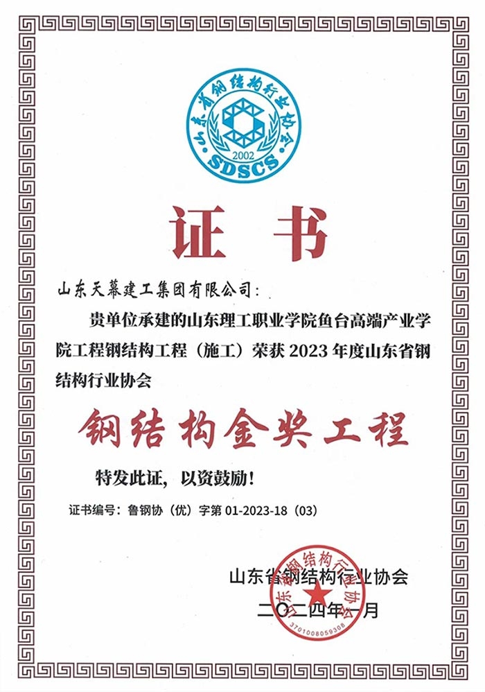 鋼結構金獎工程
